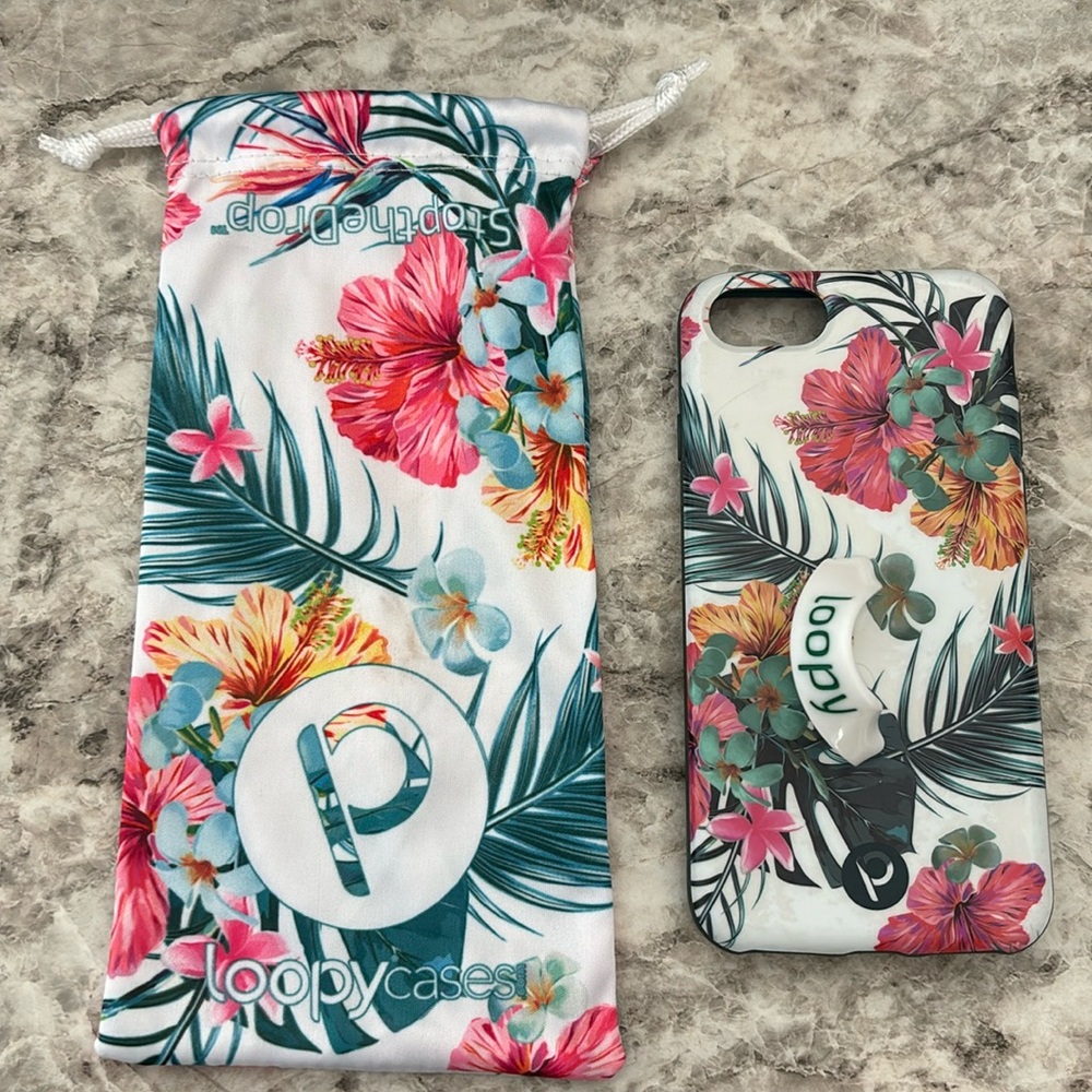 Tropical Hibiscus iPhone 6/7/8/SE Loopy case